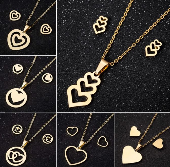 Elegant Heart Pendant Necklaces for Women