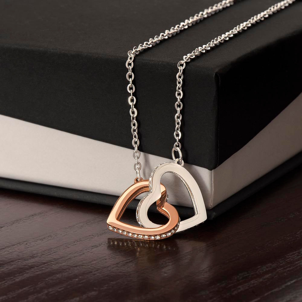 Interlocking Hearts necklace - Never Ending Love