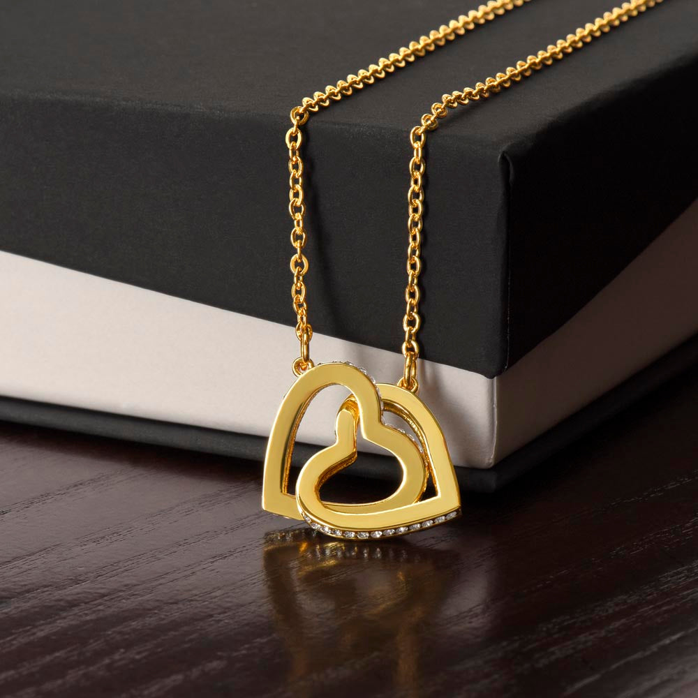 Interlocking Hearts necklace - Never Ending Love