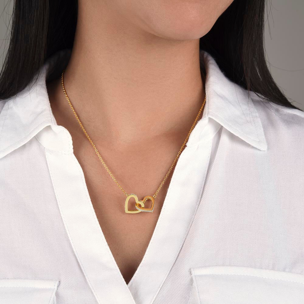 Interlocking Hearts necklace - Never Ending Love
