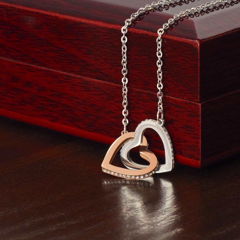 Interlocking Hearts necklace - Never Ending Love