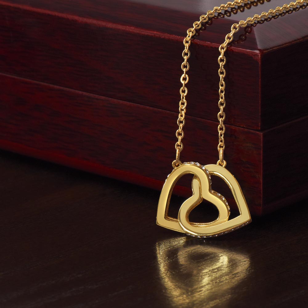 Interlocking Hearts necklace - Never Ending Love