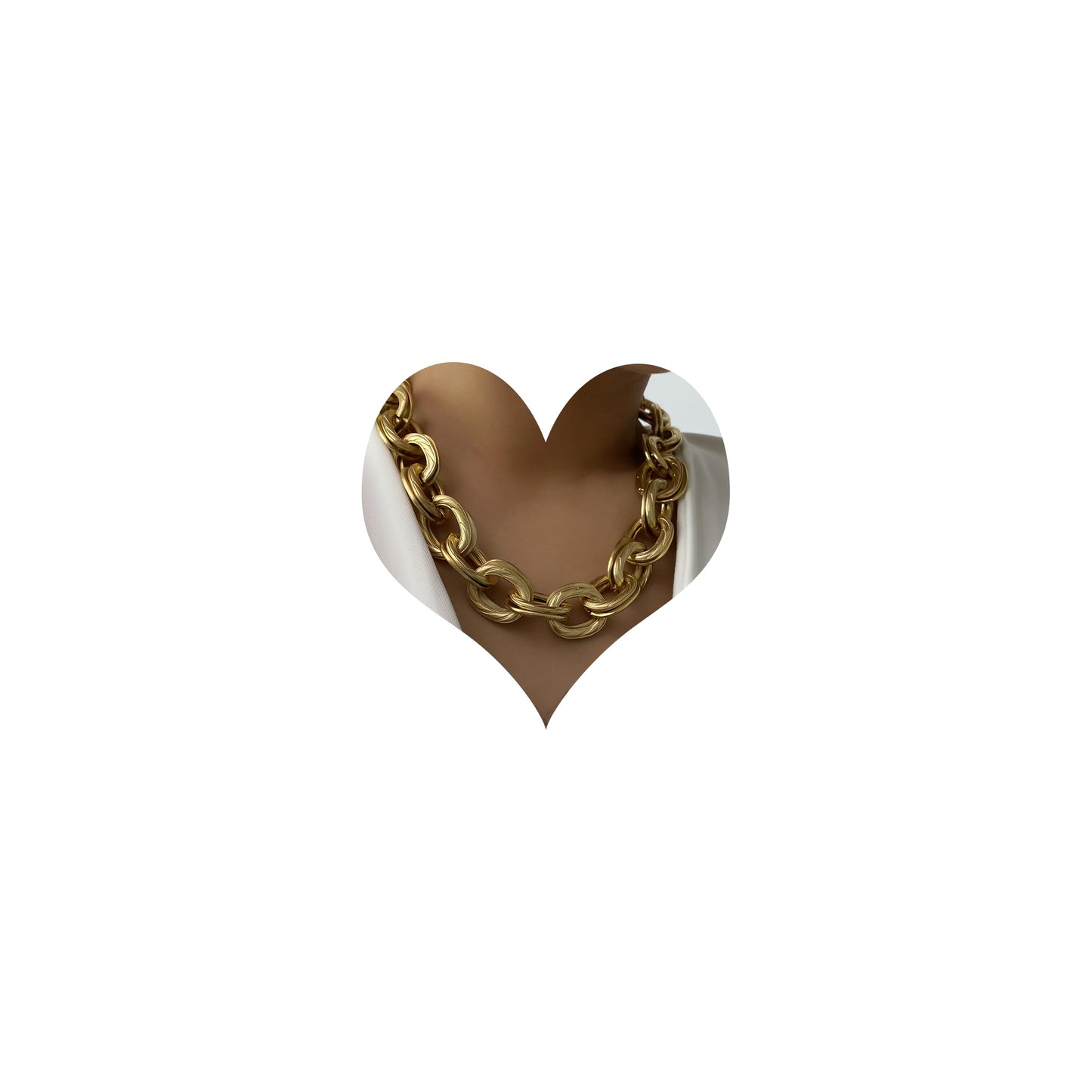 Gold Fusion Chunky Chain Choker for Women